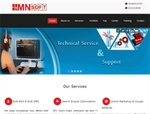 Tablet Screenshot of mnsoftech.com